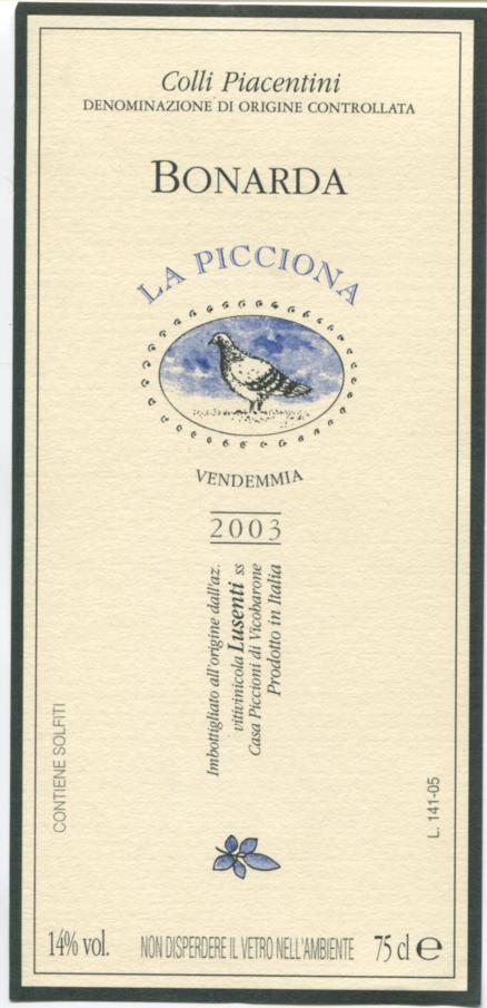 La Picciona Bonarda