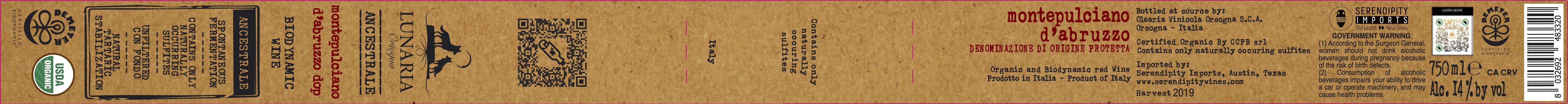 Ancestrale Montepulciano D'abruzzo Dop