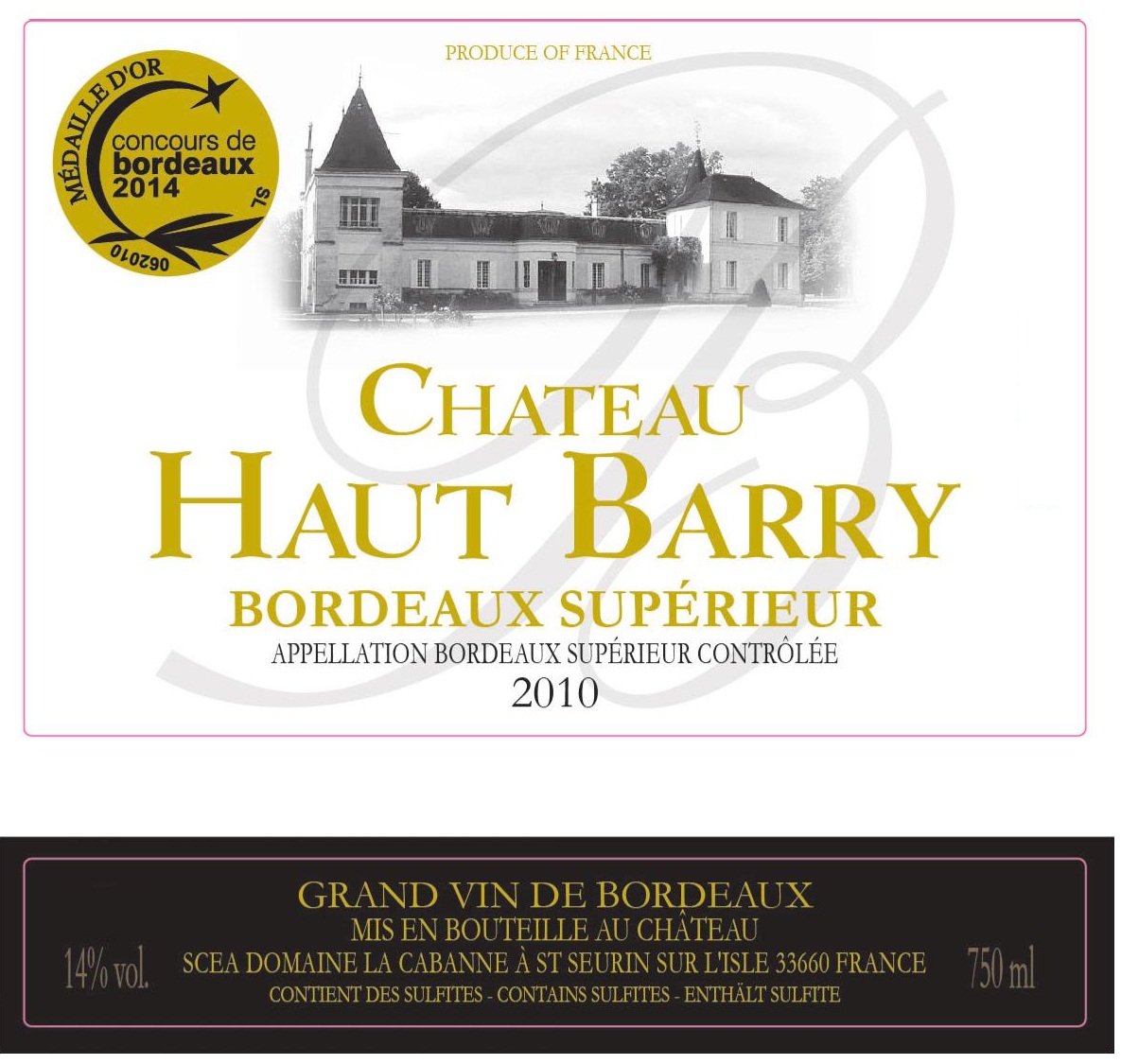 Chateau Haut Barry