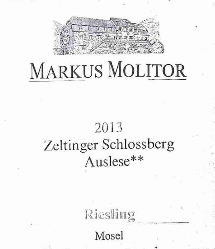 Zeltinger Schlossberg Auslese**