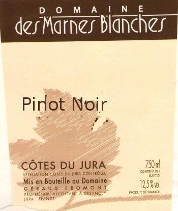 Domaine Des Marnes Blanches - Pinot Noir