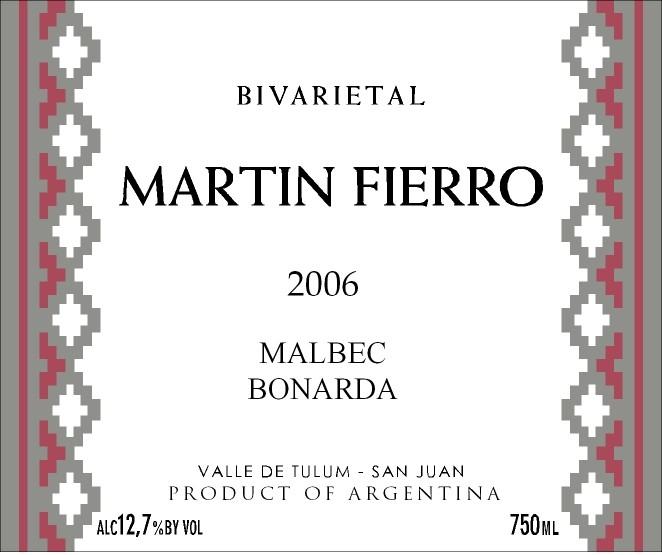 Martin Fierro Malbec Bonarda