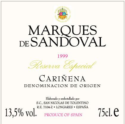 Marques De Sandoval Tempranillo
