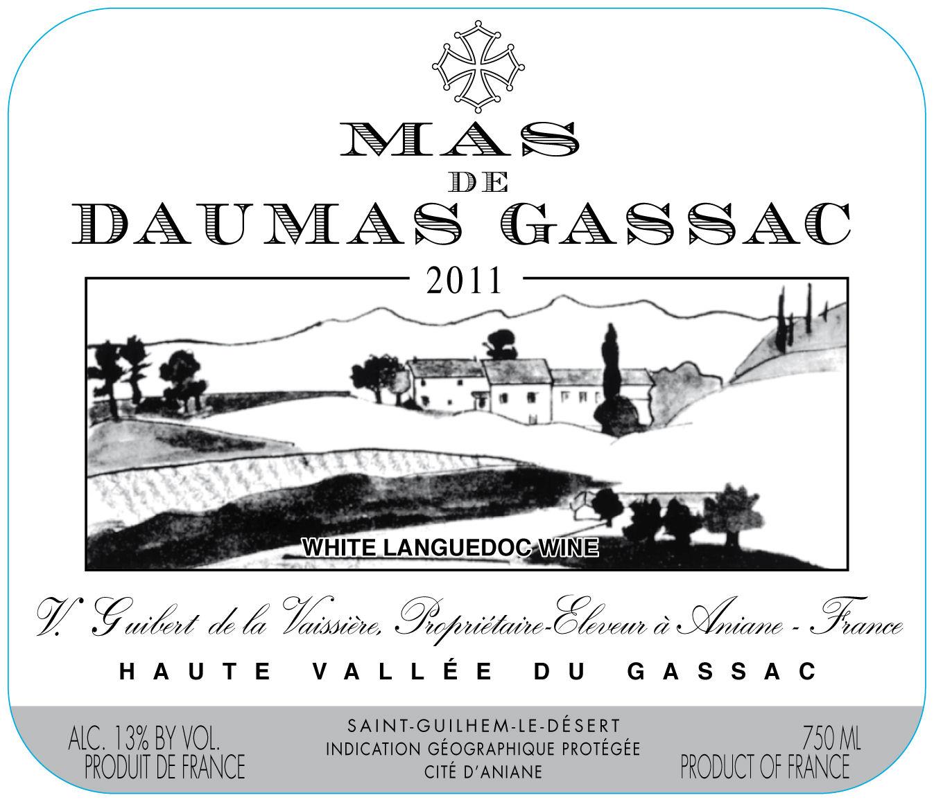 V. Guibert De La Vaissière White Languedoc Wine