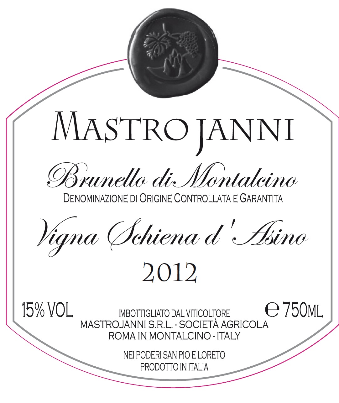 Brunello Di Montalcino Vigna Schiena D'asino