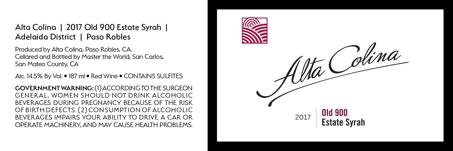 Old 900 Estate Syrah