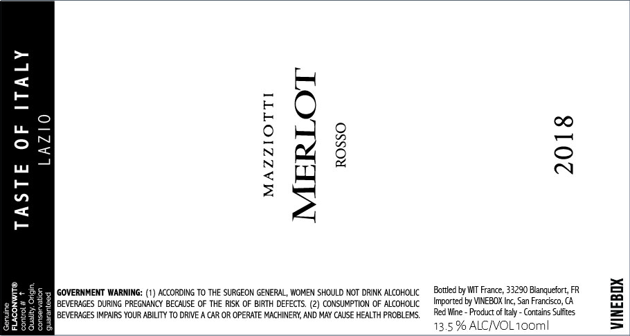 Mazziotti Merlot Rosso
