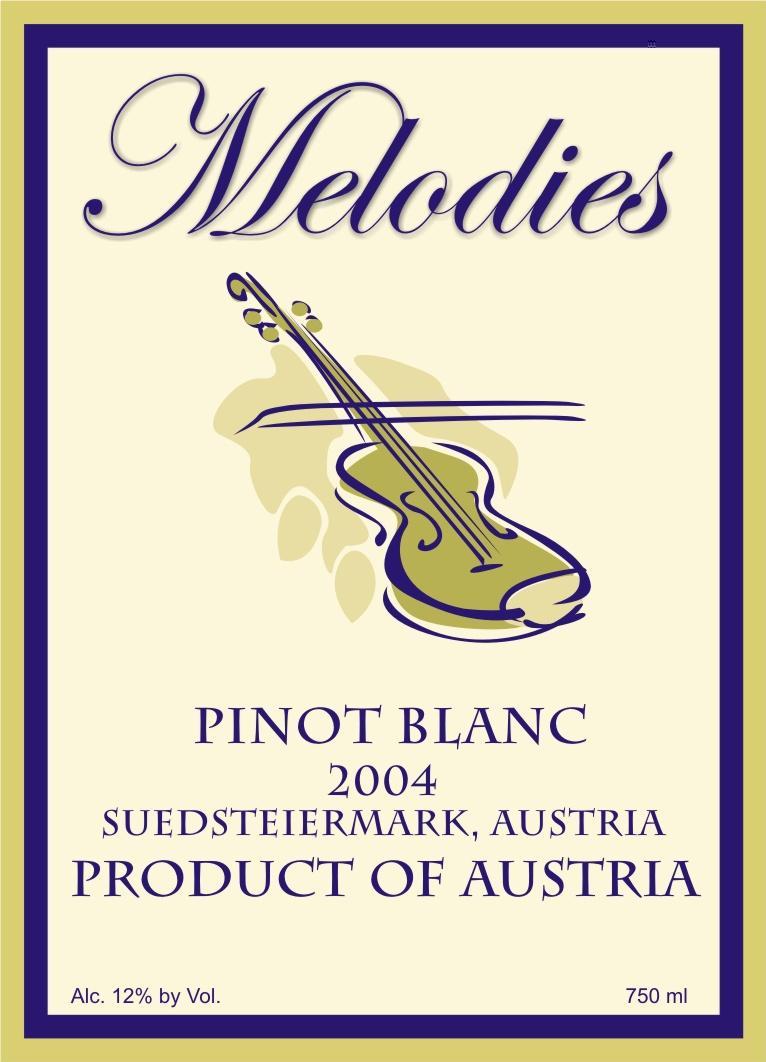 Melodies Pinot Blanc