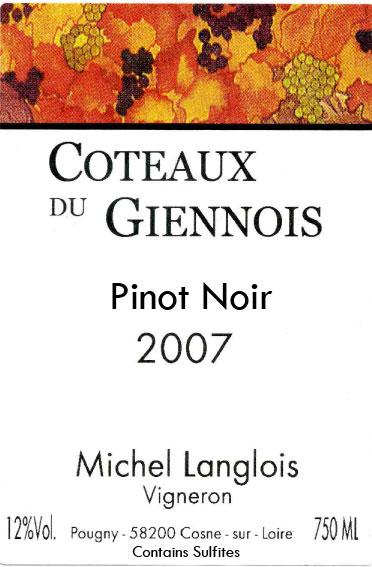 Coteaux Du Giennois Pinot Noir