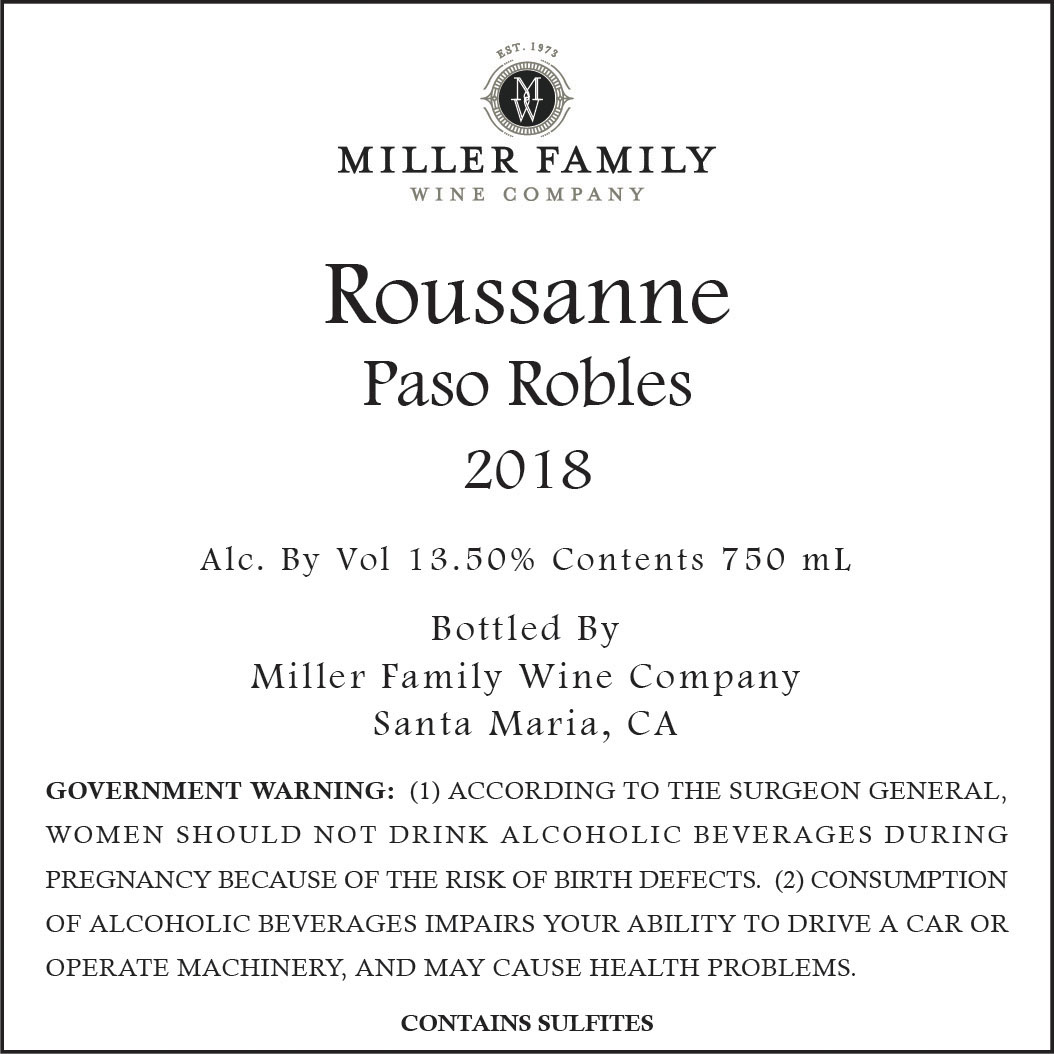 Roussanne Paso Robles
