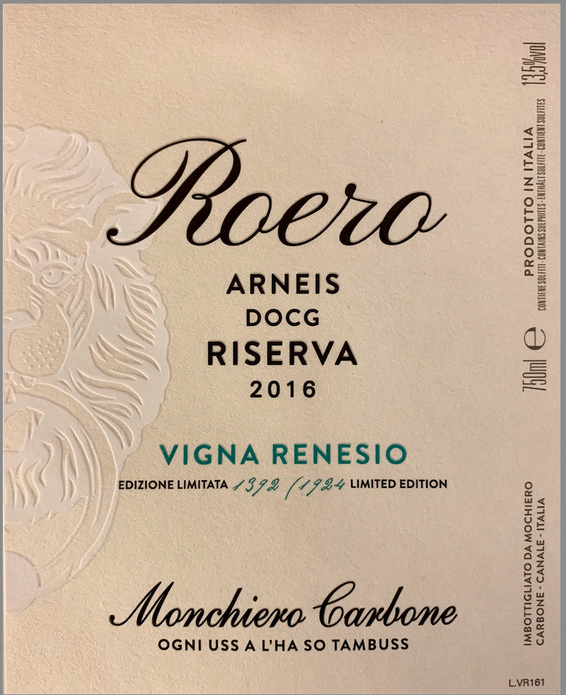 Roero Arneis Riserva