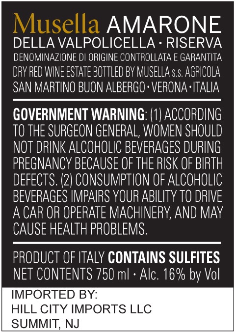 Amarone Messo In Bottiglia All'origine