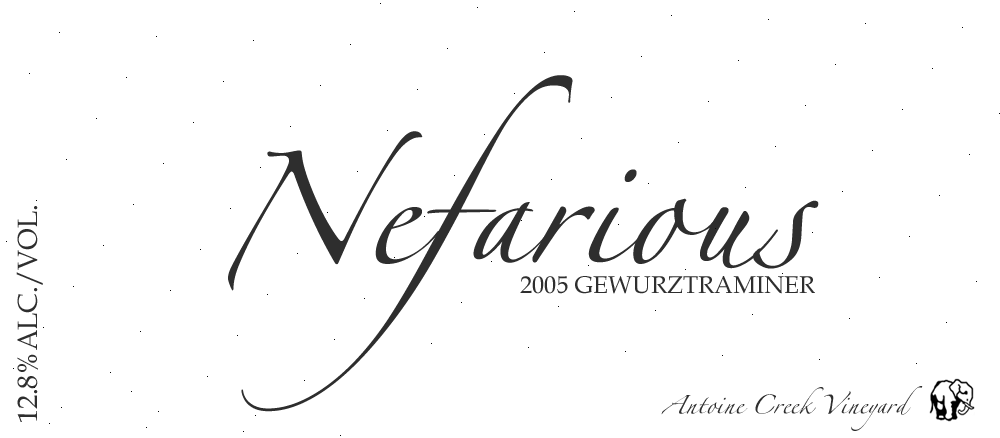 One Gewurztraminer