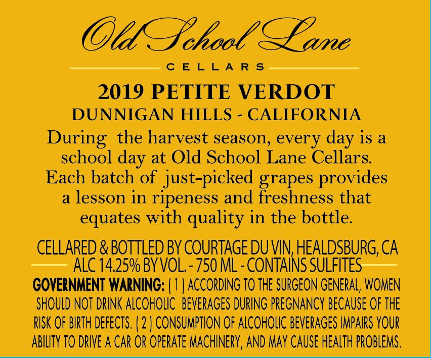 Petite Verdot Dunnigan Hills