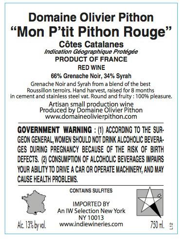 Mon P'tit Pithon Rouge