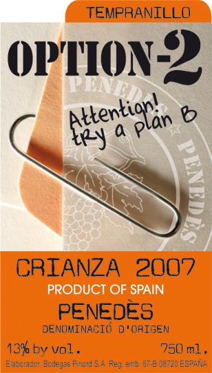 Tempranillo Option - 2 Crianza Penedès