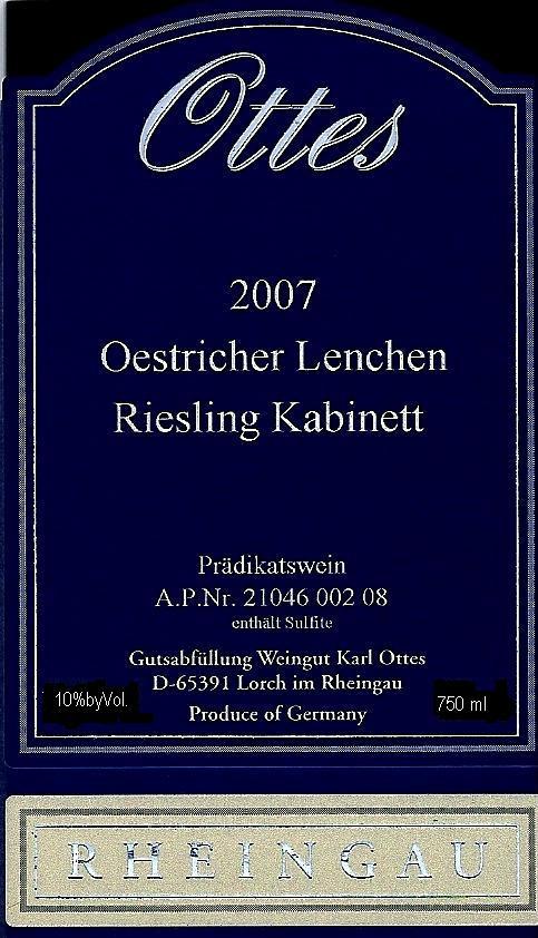Oestricher Lenchen Riesling Kabinett