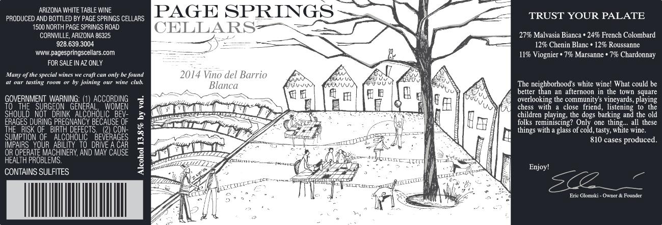 Vino Del Barrio Blanca